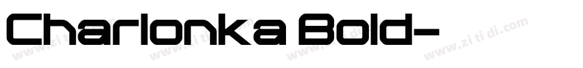 Charlonka Bold字体转换